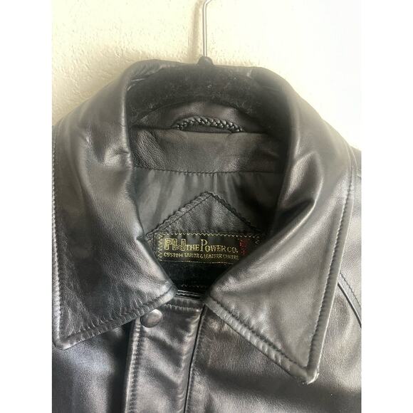 Men's CUSTOM Leather Jacket Custom Tailored XL Hong Kong - Picture 9 of 10